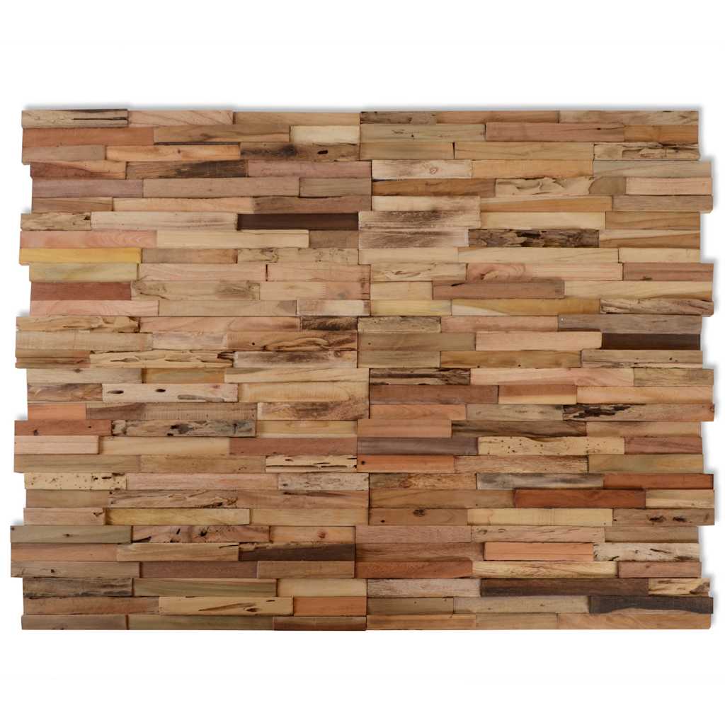 Väggbeklädnad 1,03 m² återvunnen teak