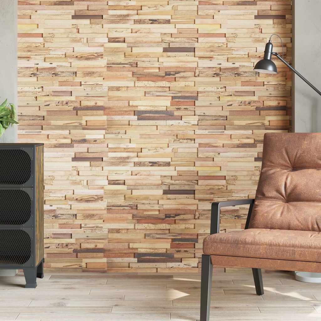 Väggbeklädnad 1,03 m² återvunnen teak