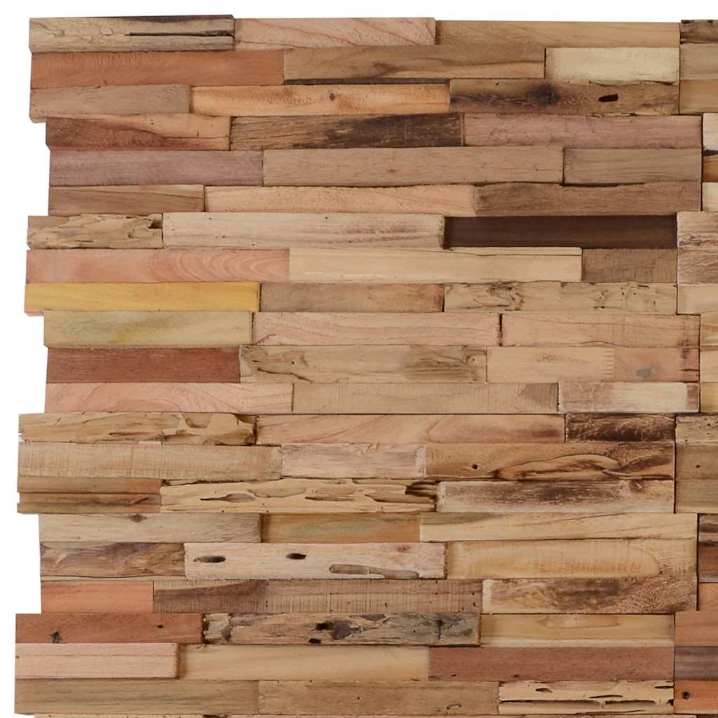 Väggbeklädnad 1,03 m² återvunnen teak