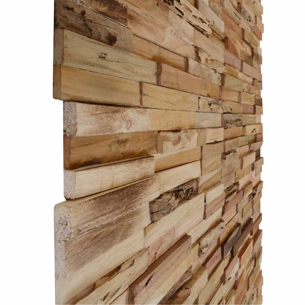 Väggbeklädnad 1,03 m² återvunnen teak