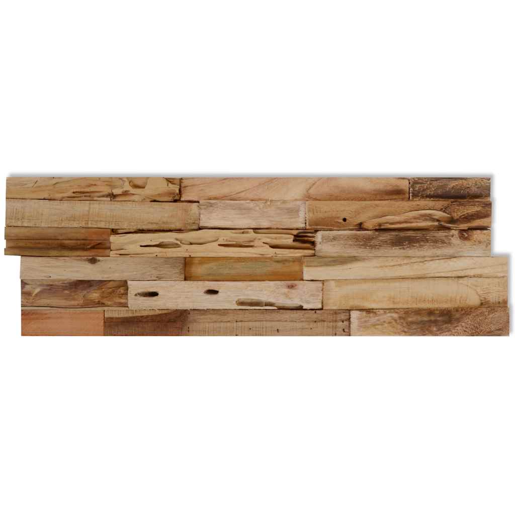 Väggbeklädnad 1,03 m² återvunnen teak