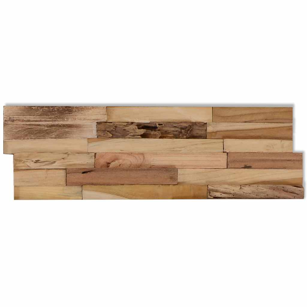 Väggbeklädnad 1,03 m² återvunnen teak