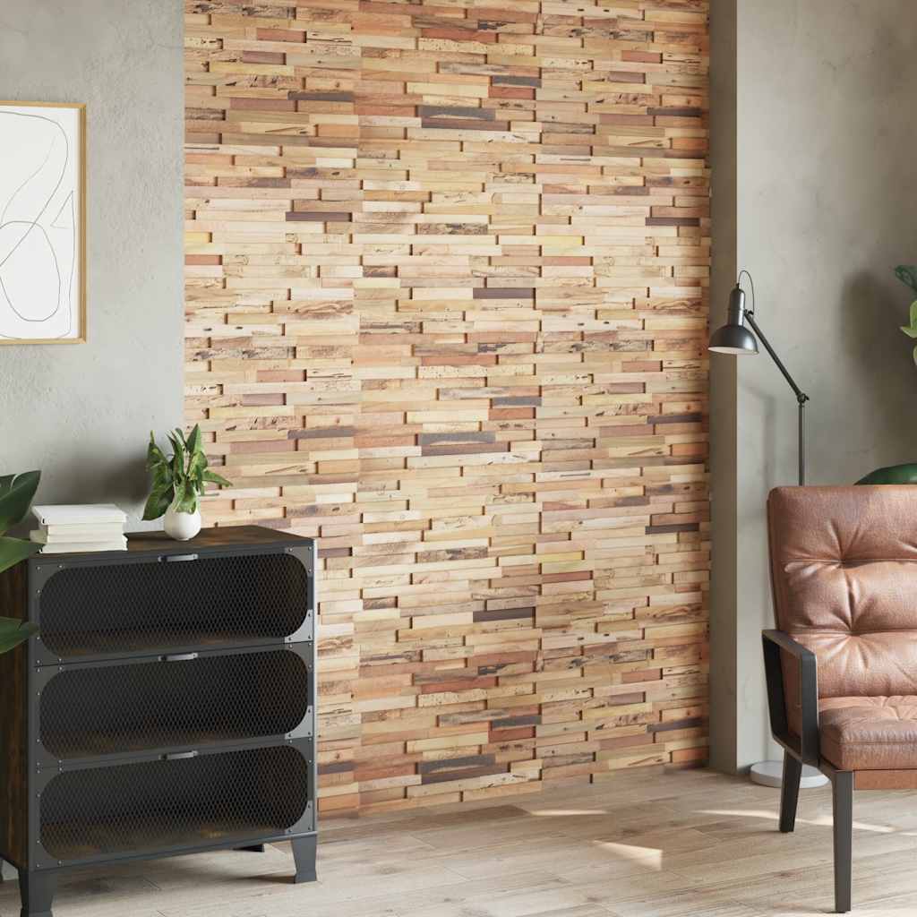 Väggbeklädnad 1,03 m² återvunnen teak