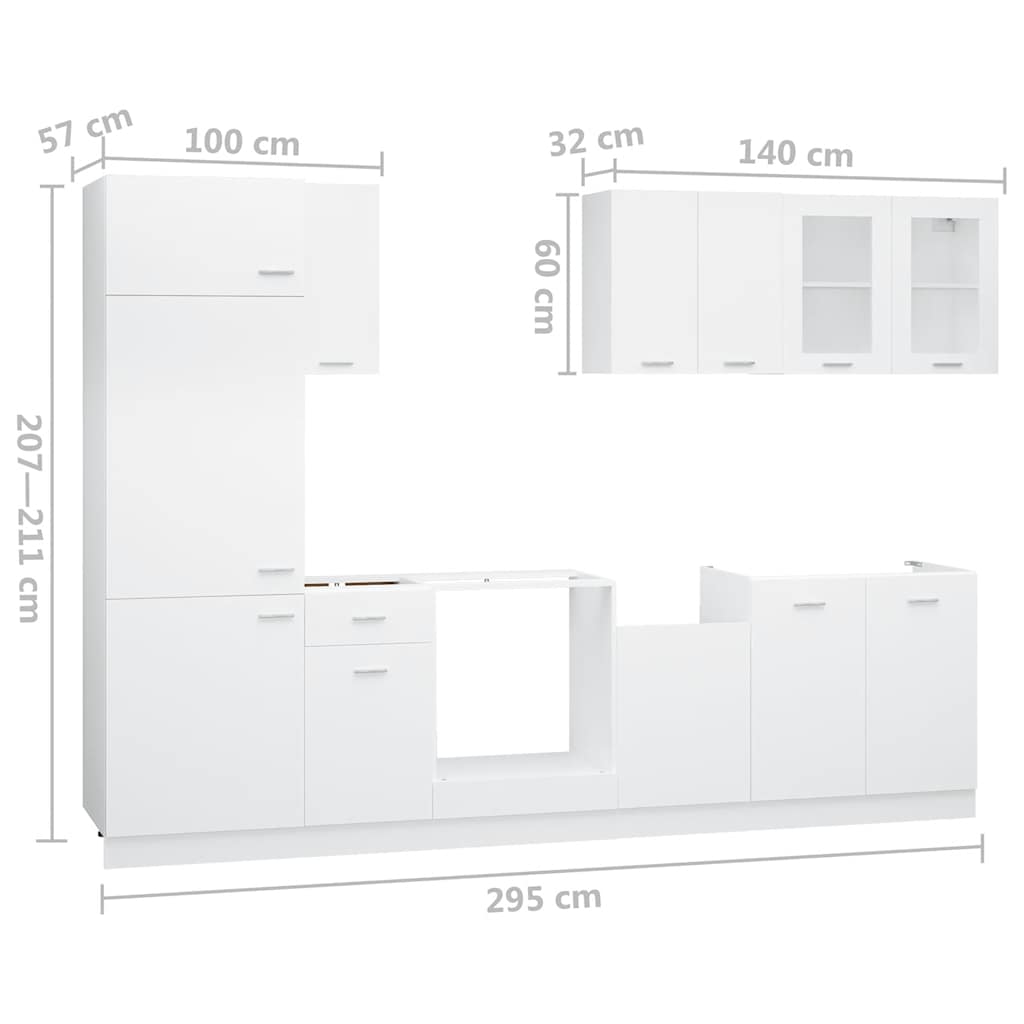Köksskåp set Lyon spånskiva