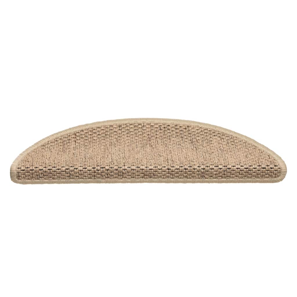 Trappstegsmattor Självhäftande Sisallook 15 St Sand