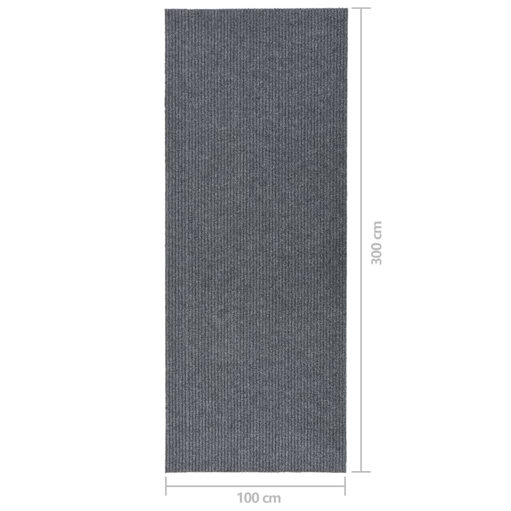 Gångmatta 100x500 Cm Antracit