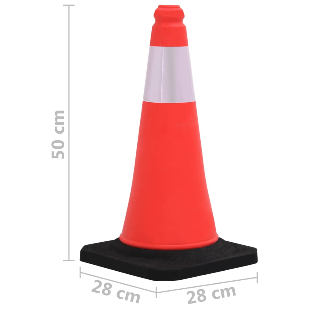 Reflekterande trafikkoner med tung bas