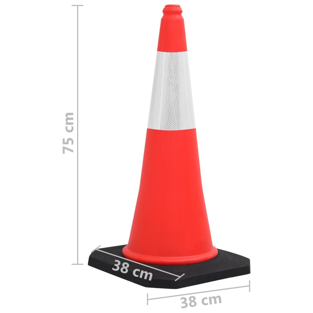 Reflekterande Trafikkoner Med Tung Bas 10 St
