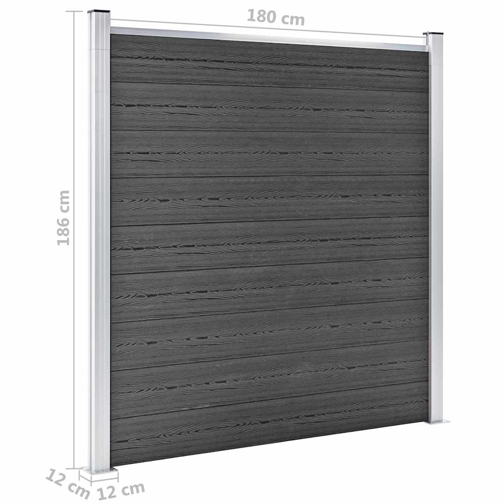 Staketpaneler Wpc 619x(105-186) Cm