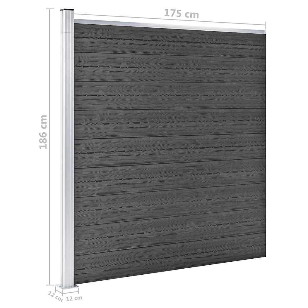Staketpaneler Wpc 619x(105-186) Cm