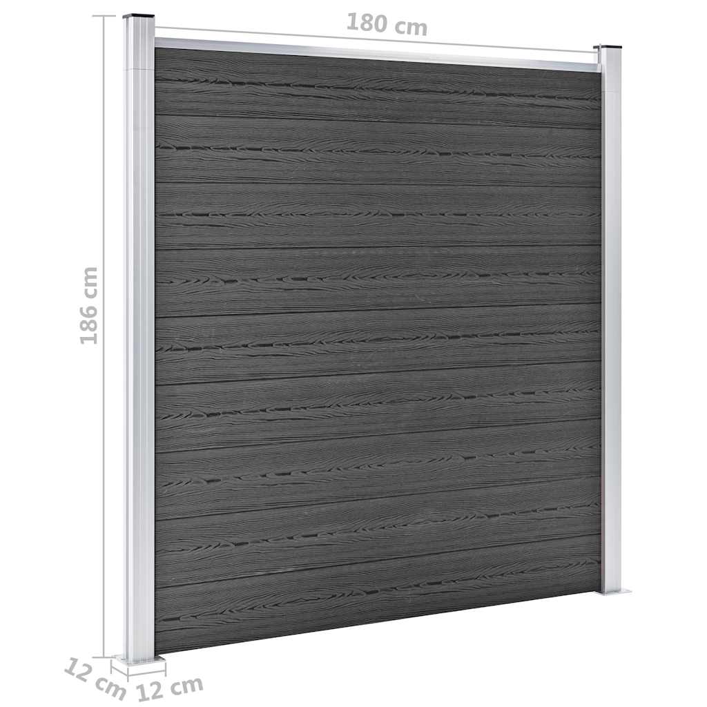 Staketpaneler Wpc 1657x(105-186) Cm