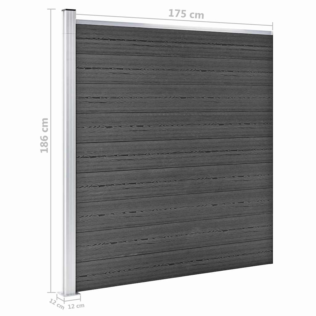 Staketpaneler Wpc 1657x(105-186) Cm