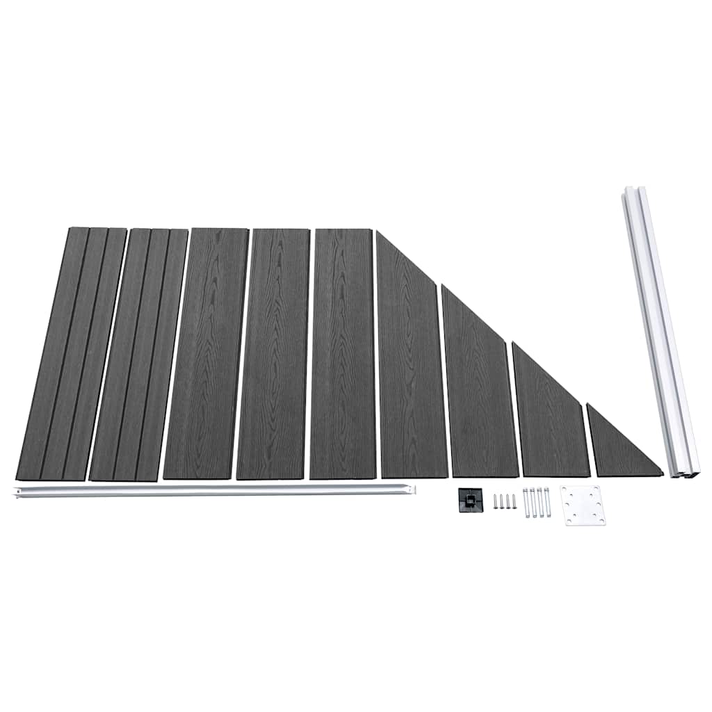 Staketpaneler Wpc 1657x(105-186) Cm