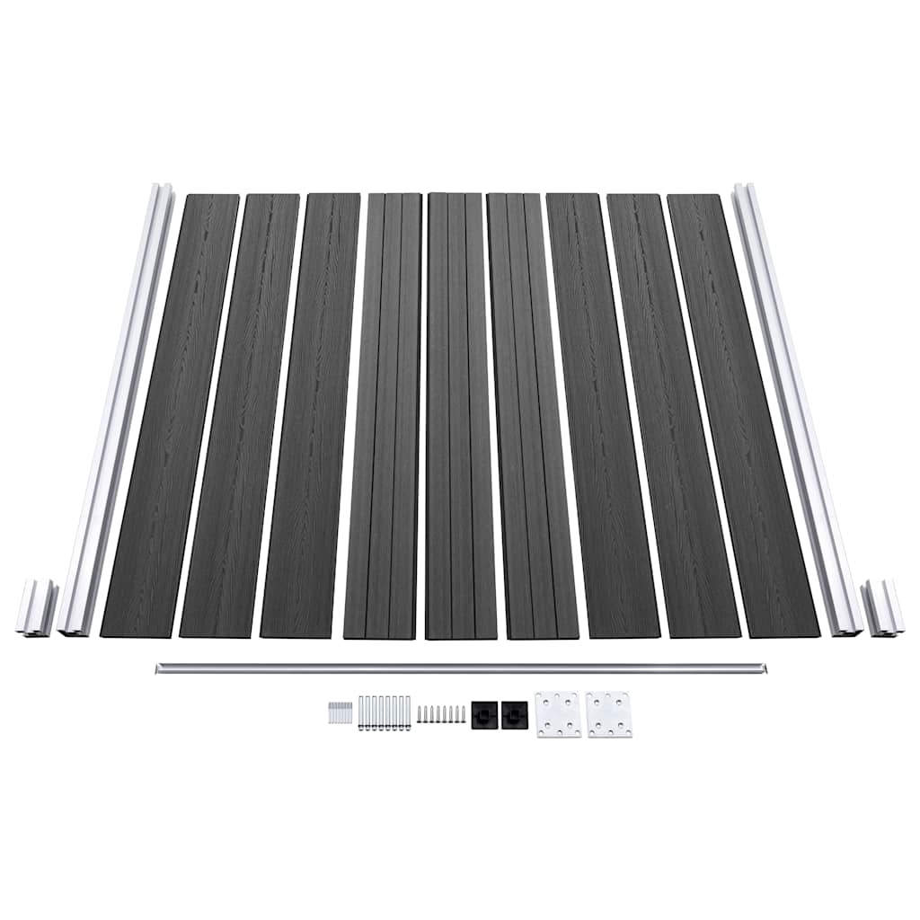 Staketpaneler Wpc 1657x(105-186) Cm