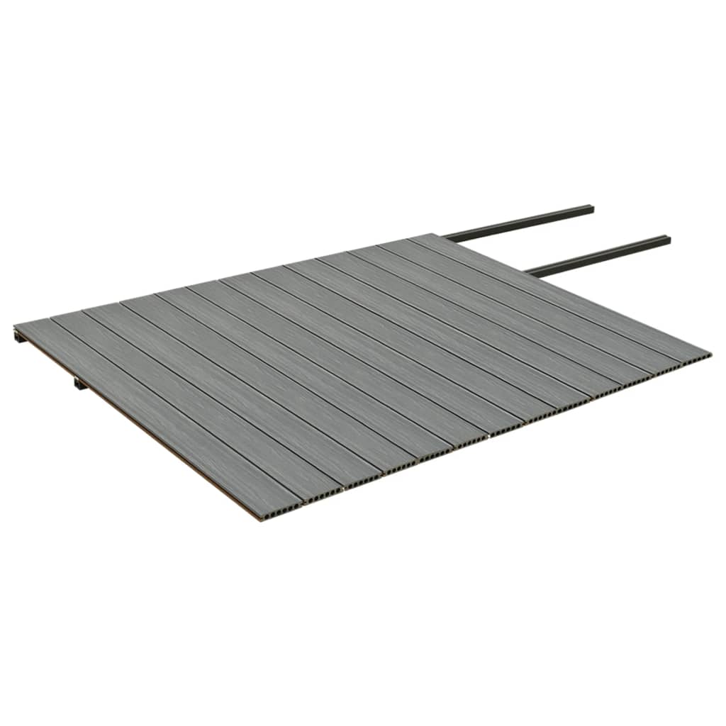 Wpc-golvplattor Med Tillbehör Och 26 M²