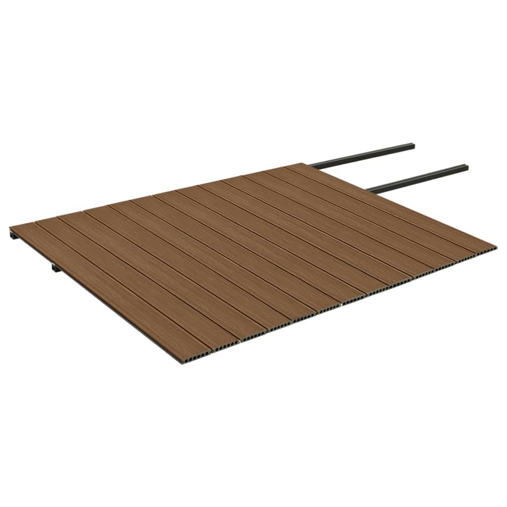 Wpc-golvplattor Med Tillbehör Och 26 M²