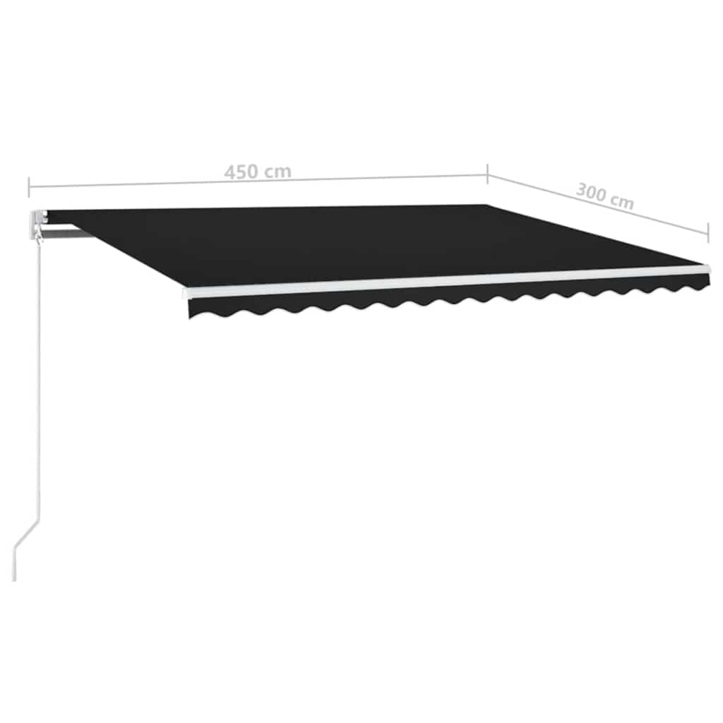 Markis Manuellt Infällbar med LED