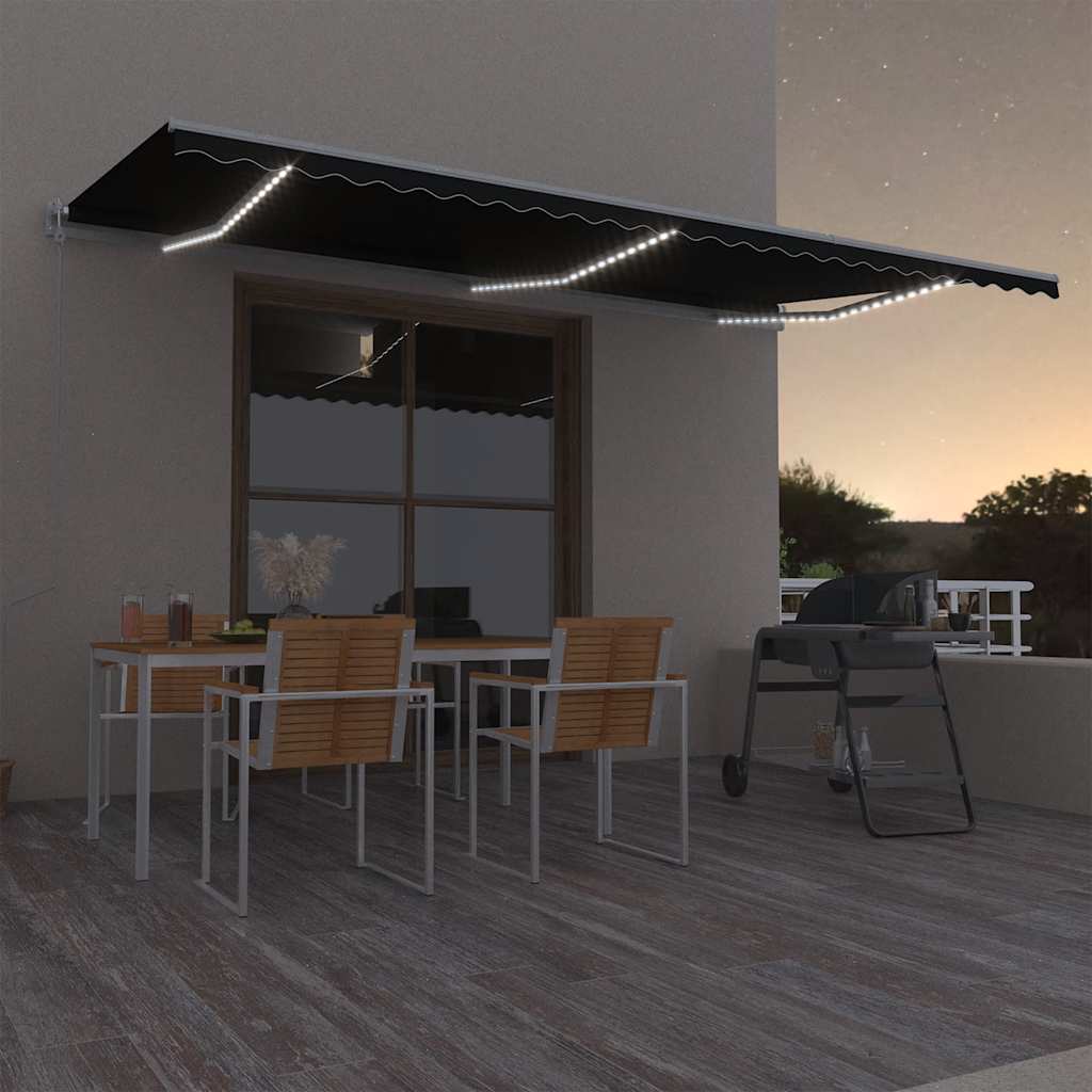 Automatisk markis med vindsensor och LED