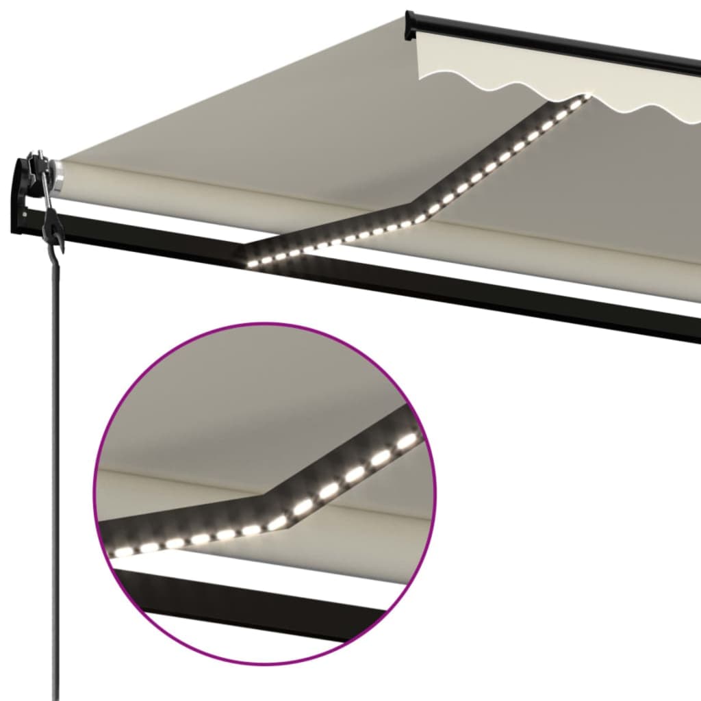 Automatisk markis med vindsensor och LED