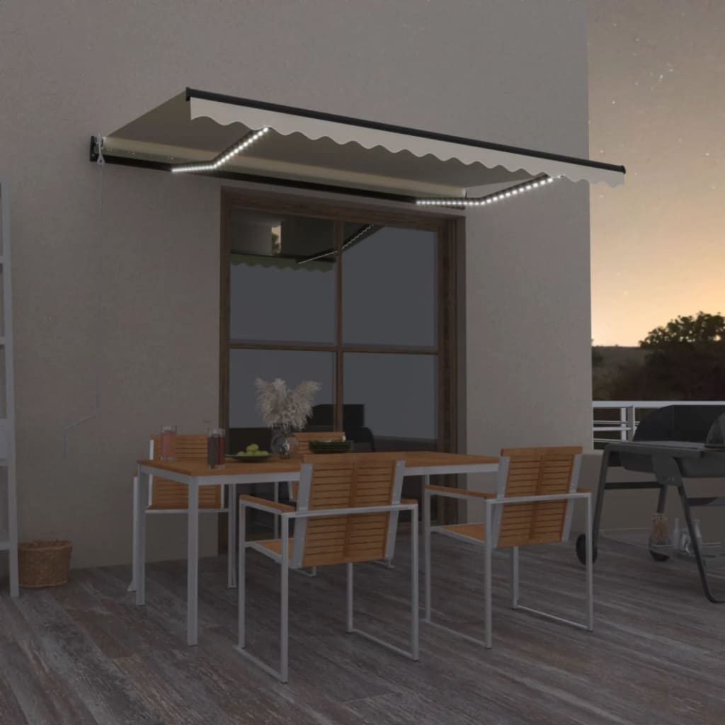 Automatisk markis med vindsensor och LED