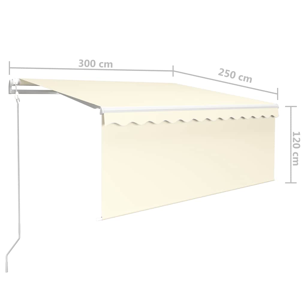 Automatiserad Markis Vindsensor Rullgardin LED