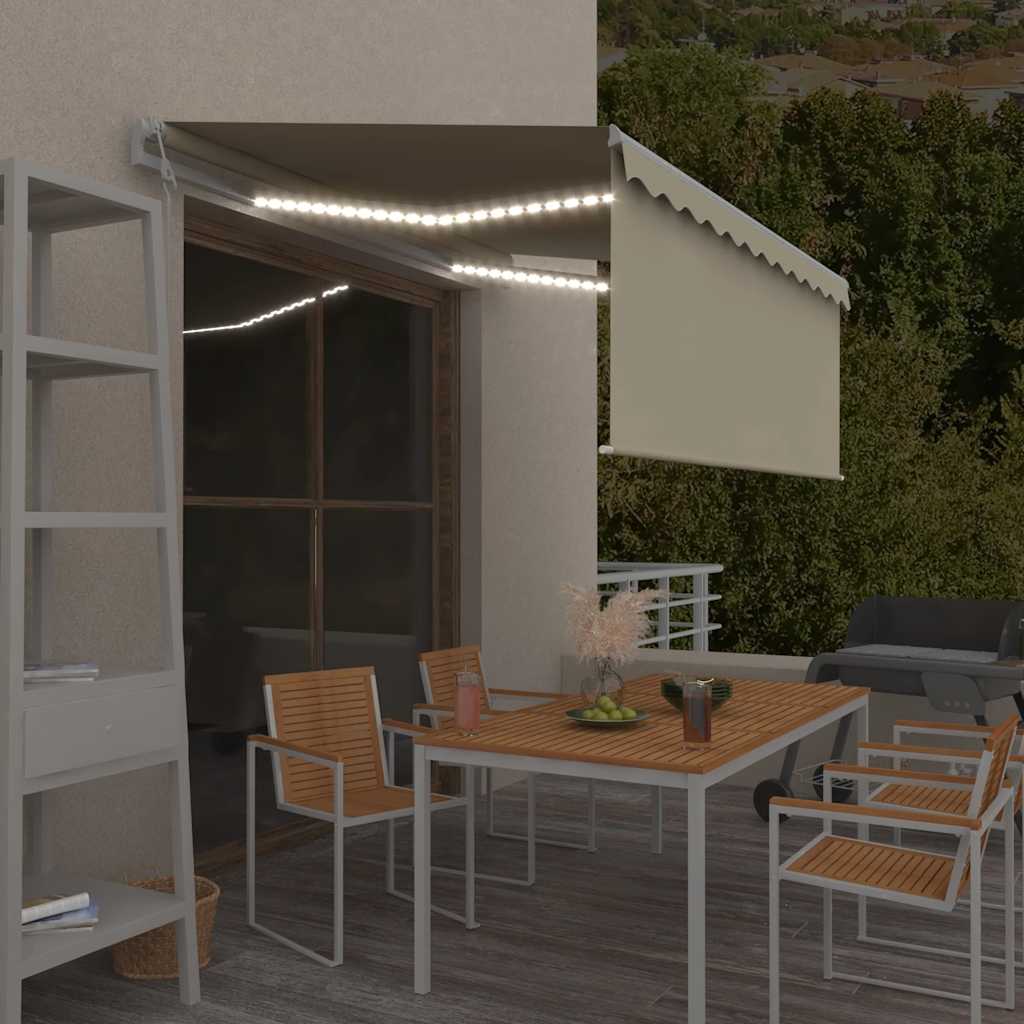 Automatiserad Markis Vindsensor Rullgardin LED