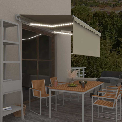 Automatiserad Markis Vindsensor Rullgardin LED