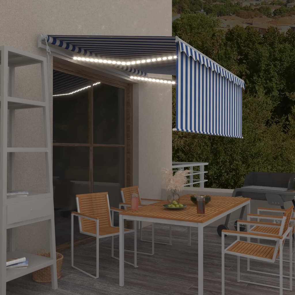 Automatisk Markis Med Vindsensor Rullgardin LED