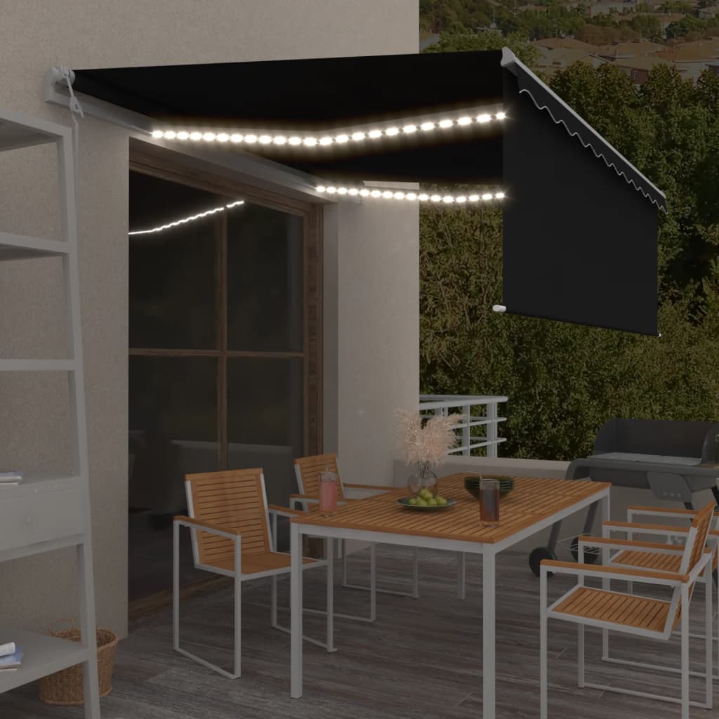 Automatisk Markis Med Vindsensor Rullgardin LED