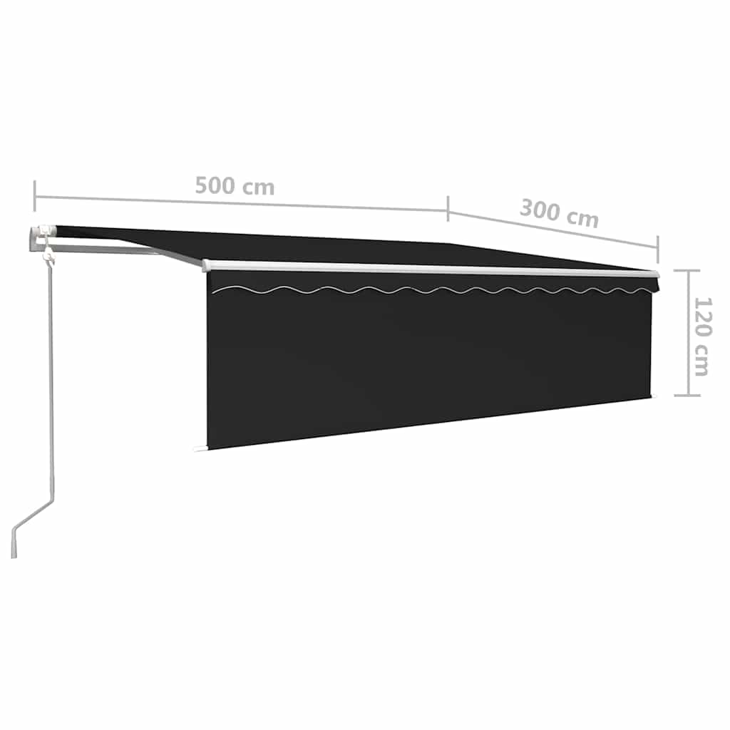 Automatiserad Markis Rullgardin Vindsensor LED
