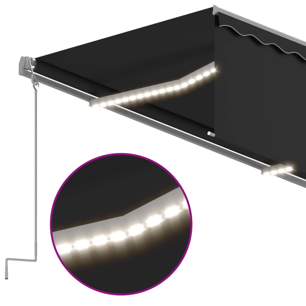Automatiserad Markis Vindsensor Rullgardin LED