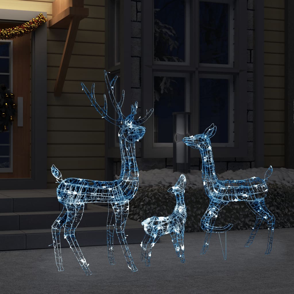 Juldekoration Renfamilj Akryl Kallvit