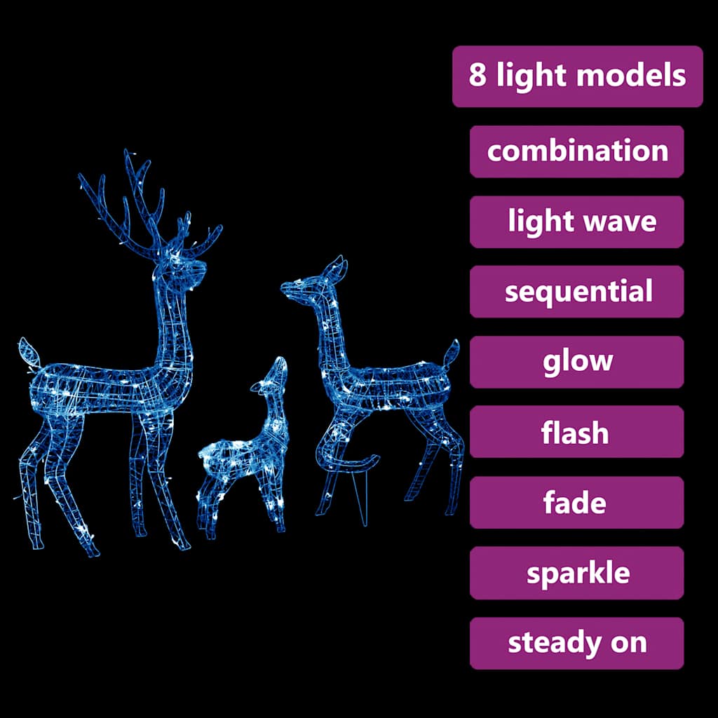 Juldekoration Renfamilj Akryl 300 LED