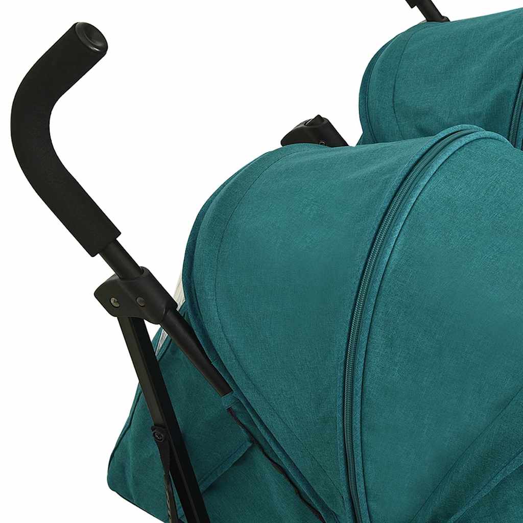 Tvillingvagn Grön Stål