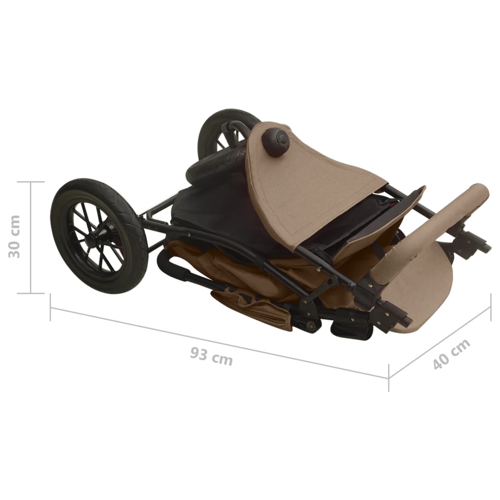 Tvillingvagn Taupe