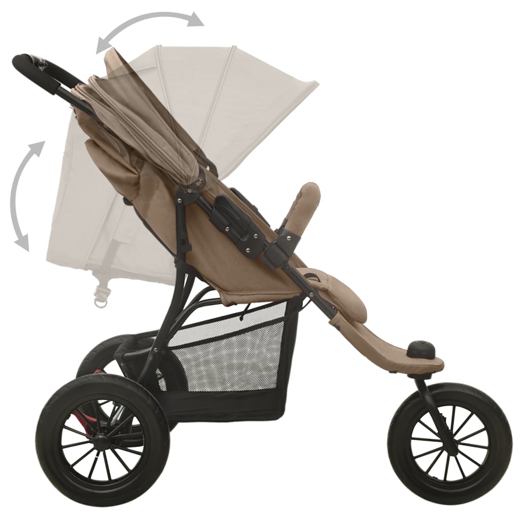 Tvillingvagn Taupe