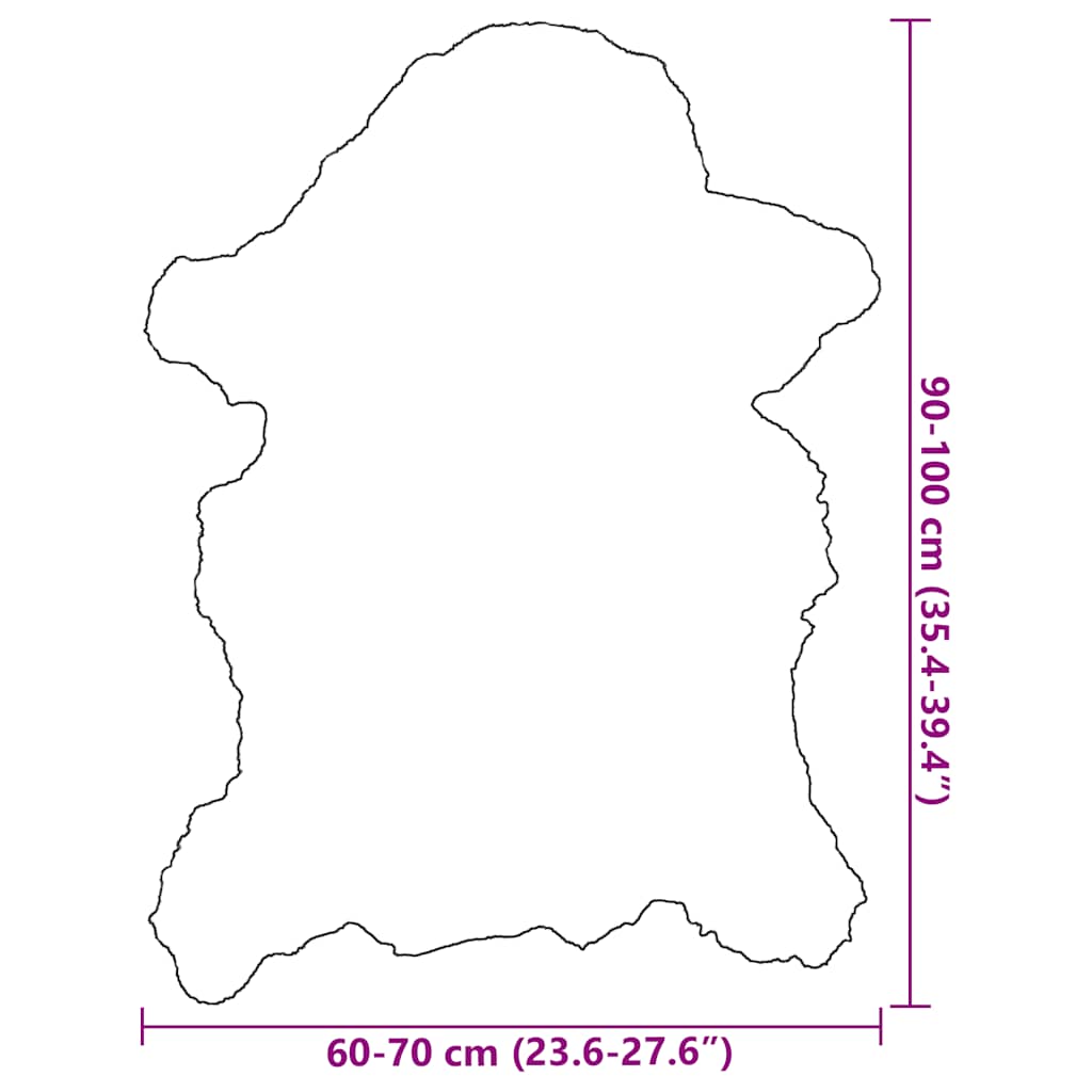Fårskinn (60-70)x(90-100) cm