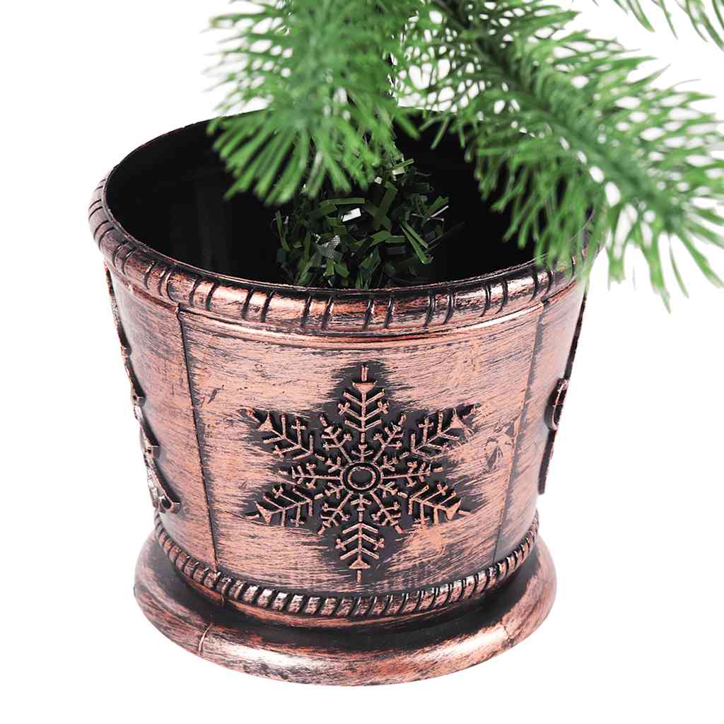 Belyst plastgran med kulor