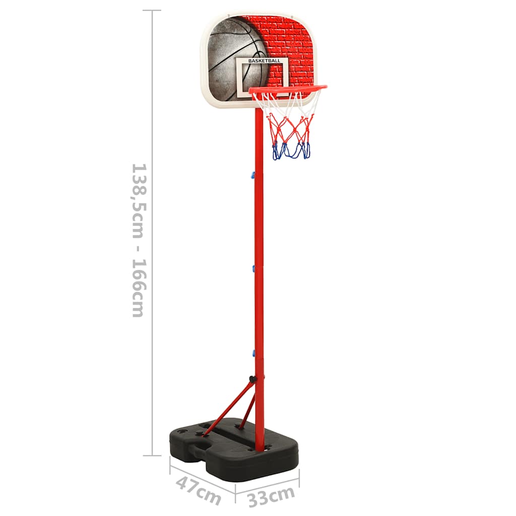 Flyttbar basketkorg justerbar 138,5