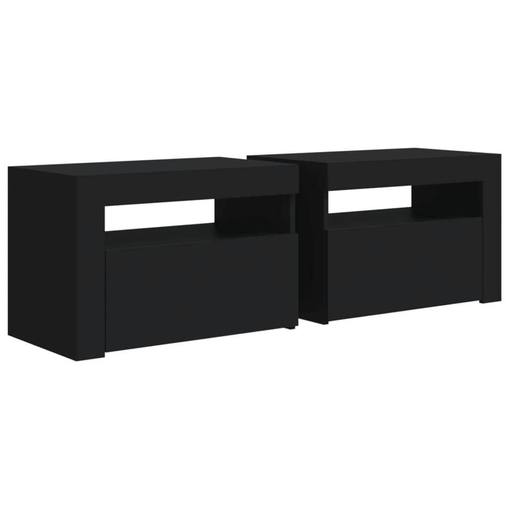 Sängbord med LEDs