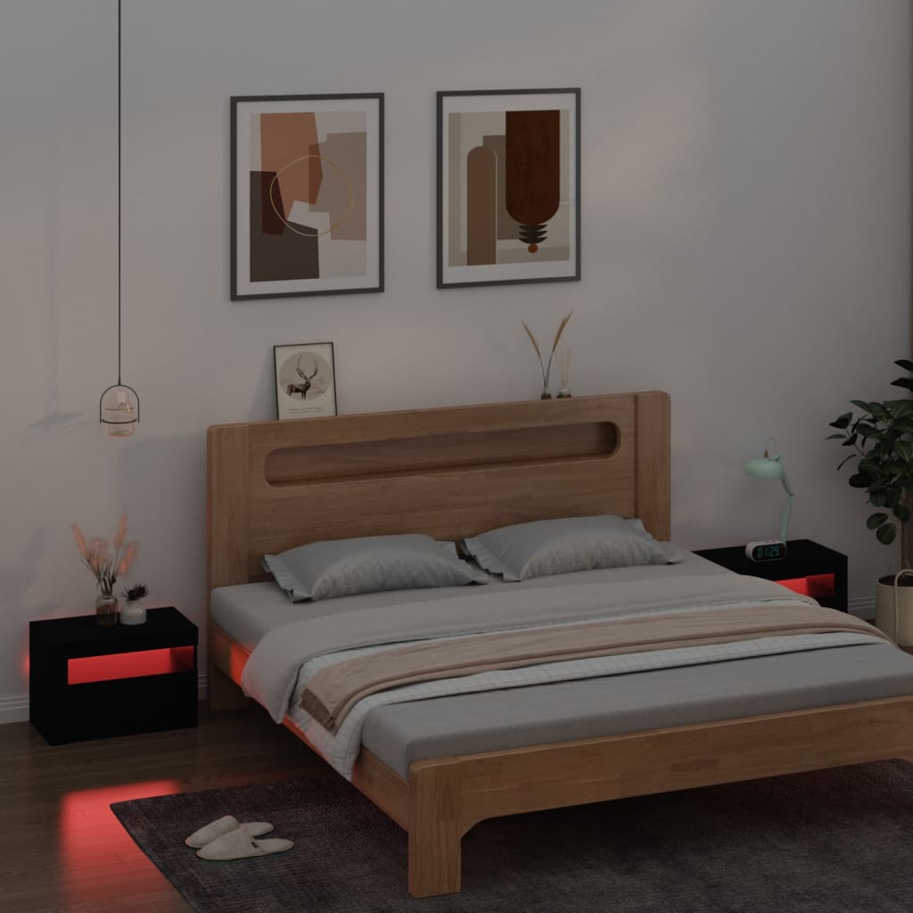 Sängbord med LEDs