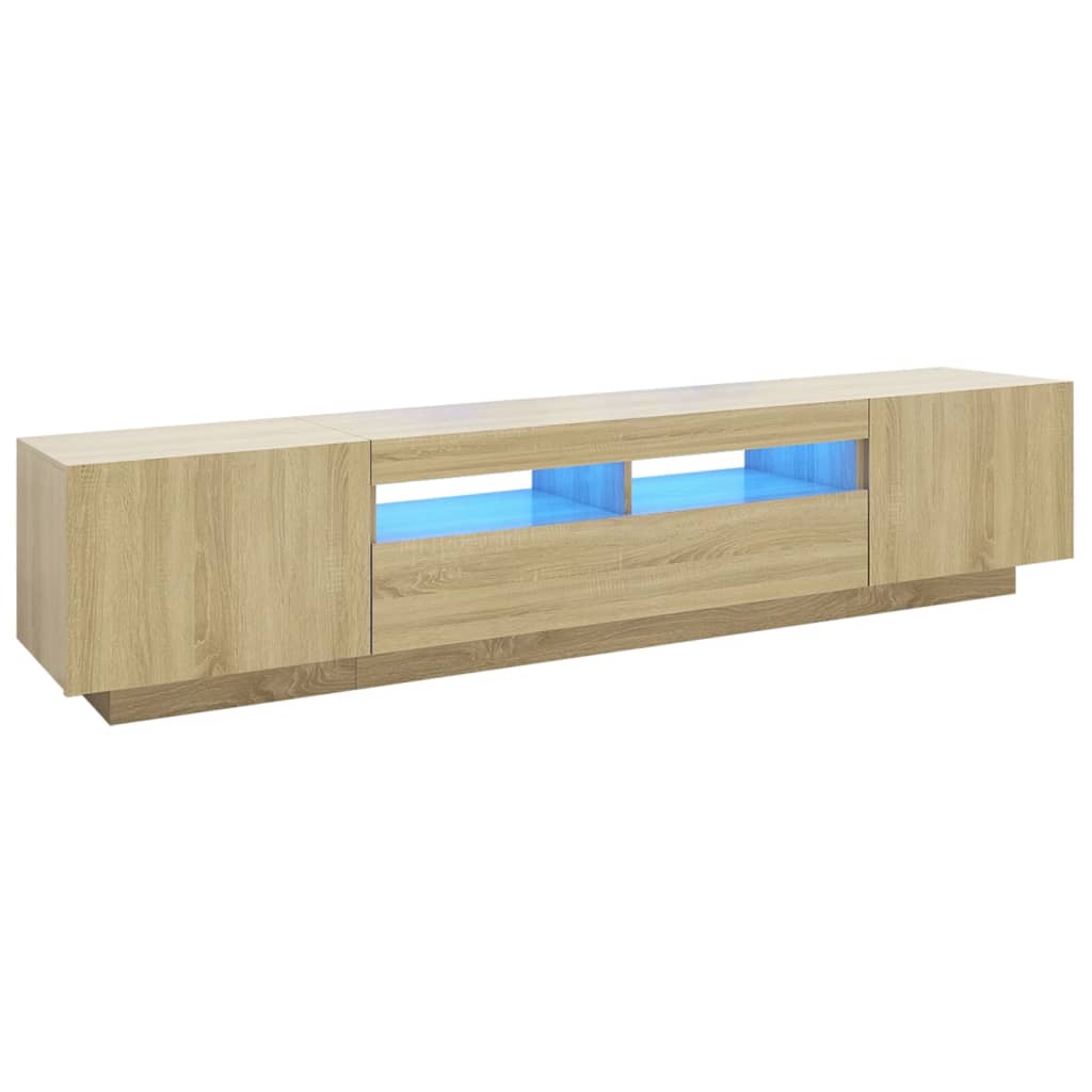 TV-bänk Med LED-belysning