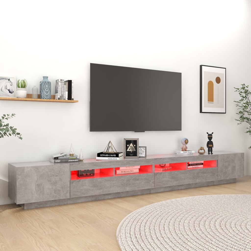 TV-bänk Med LED-belysning