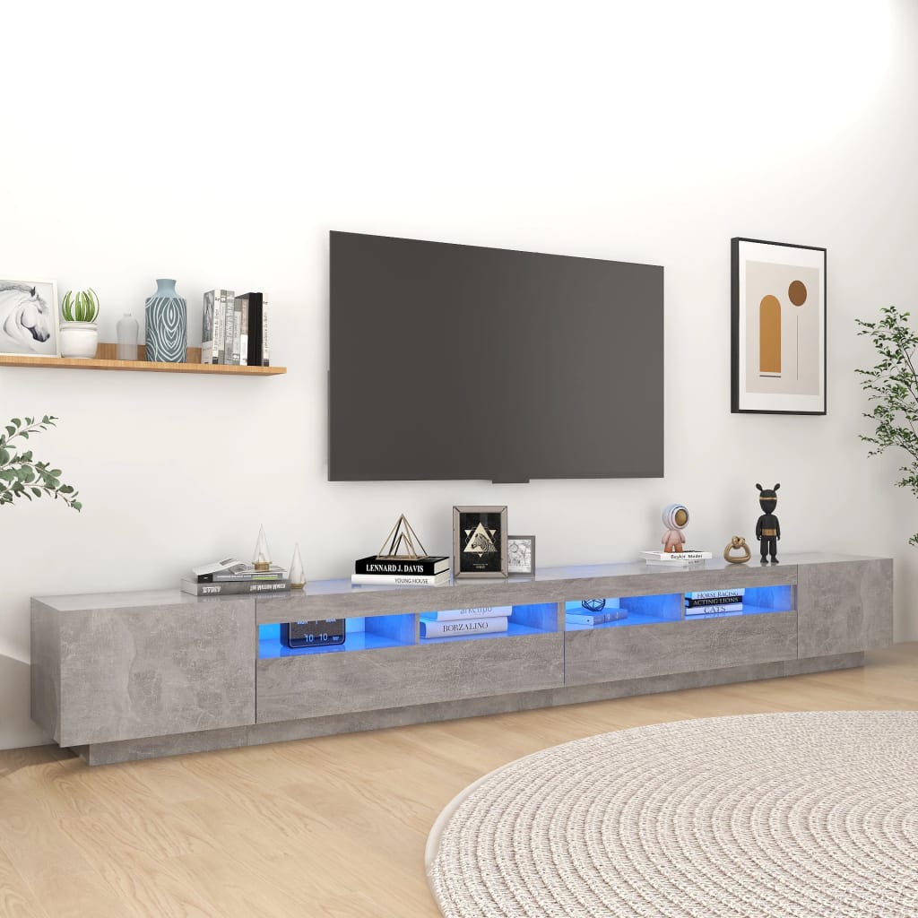 TV-bänk Med LED-belysning