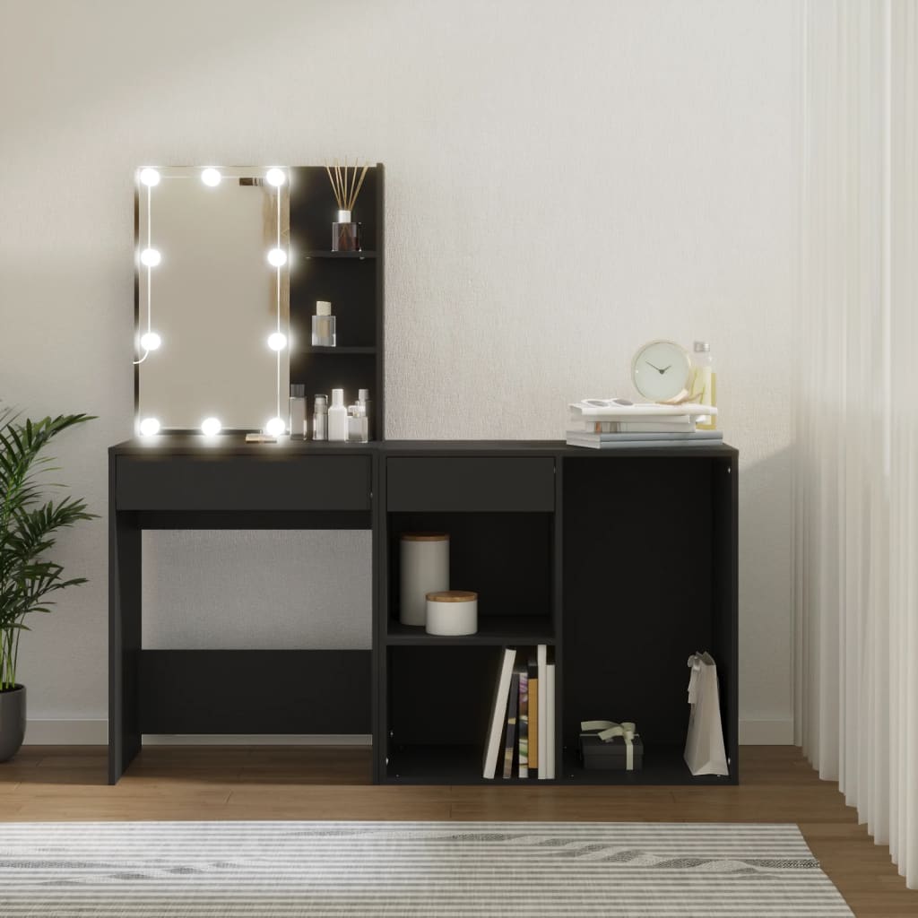 Sminkbord LED Med Skåp