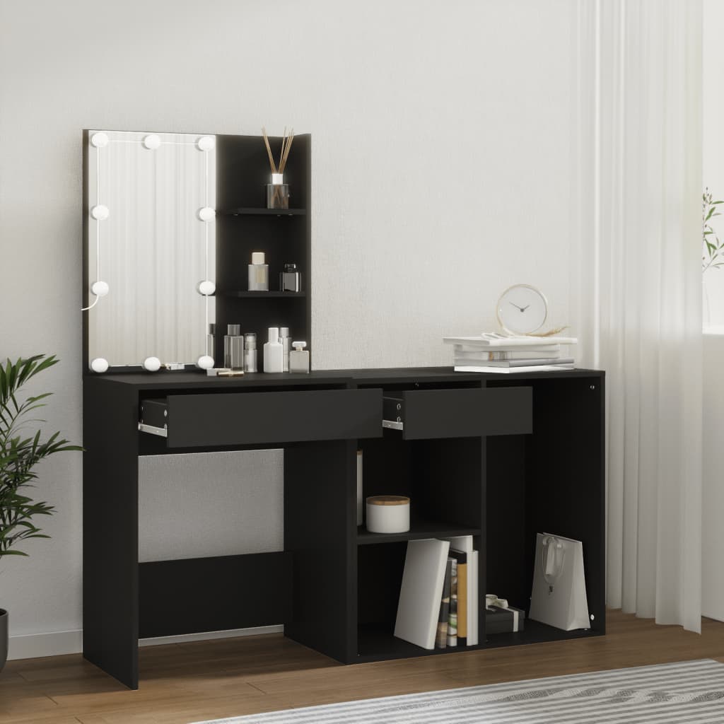 Sminkbord LED Med Skåp