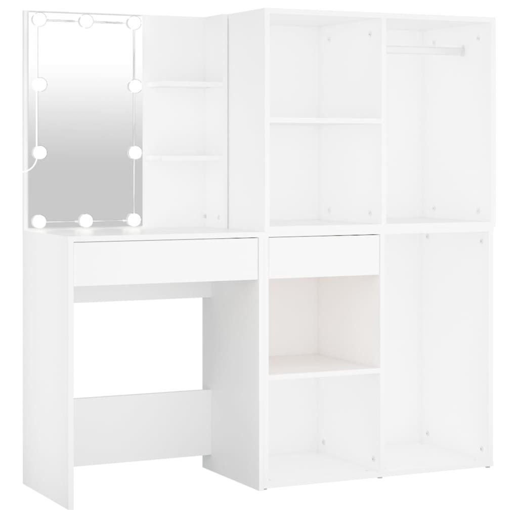 Sminkbord LED Med 2 Skåp