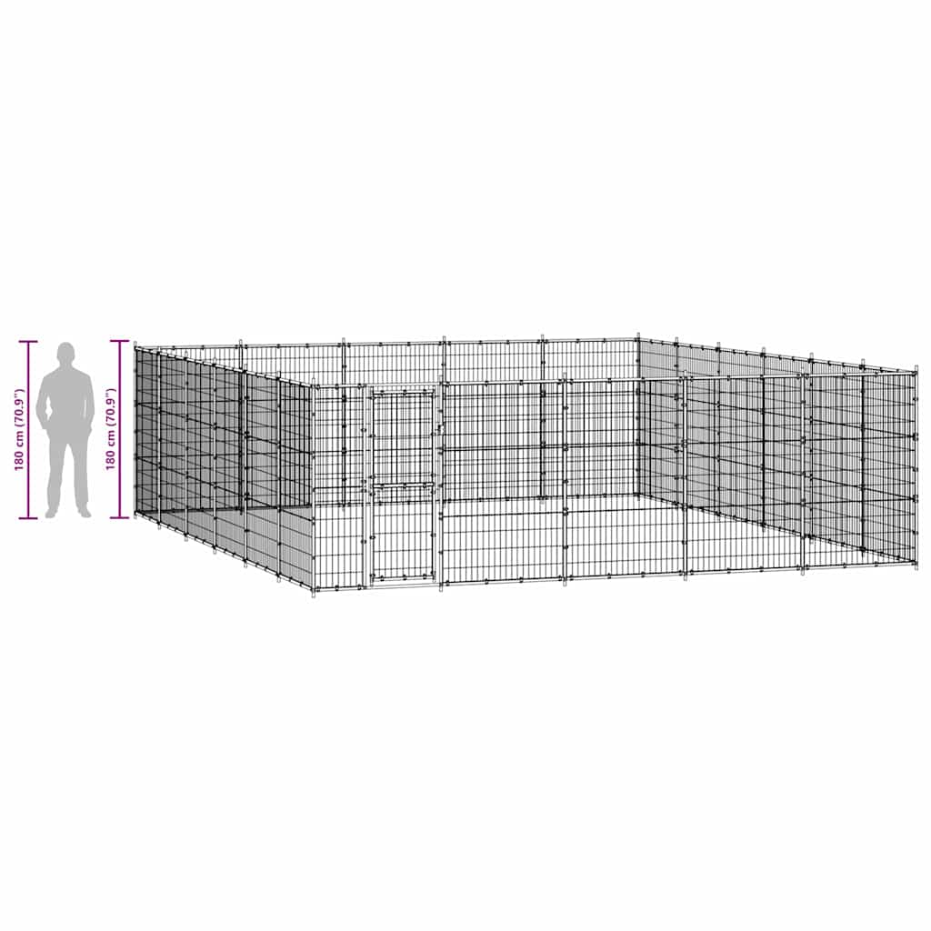 Hundgård för utomhusbruk 36,3 m²