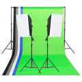Studiobelysning med bakgrunder & softboxar