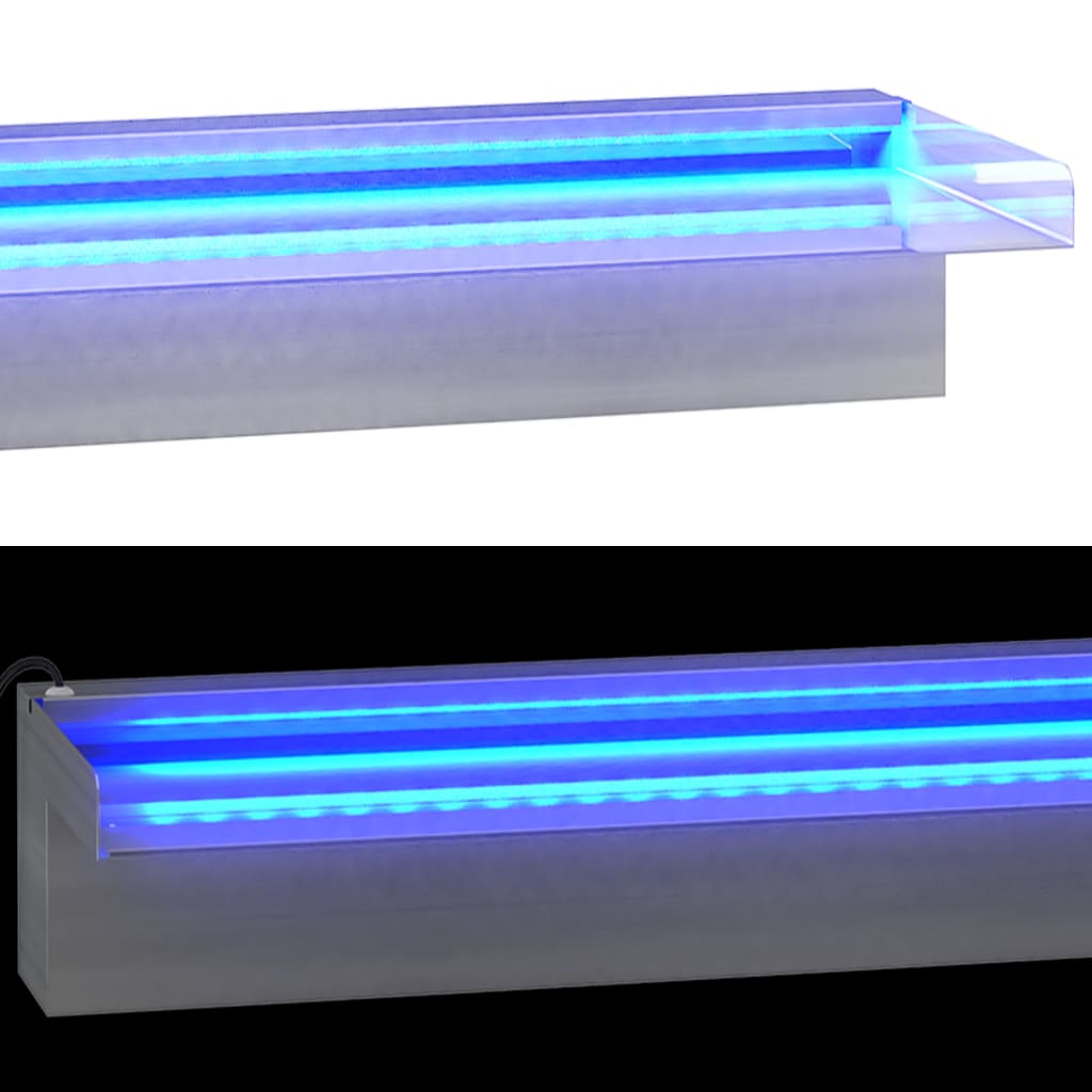 Vattenfall Med Rgb LED Rostfritt